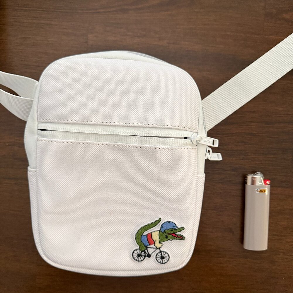 Lacoste Croc Print Small Shoulder Bag